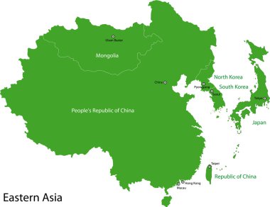 Doğu Asya Haritası