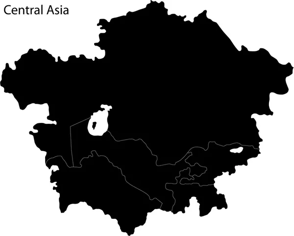 Orta Asya — Stok Vektör