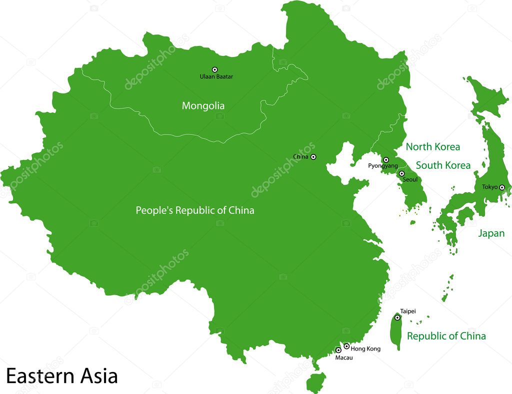 map of asia with capital cities