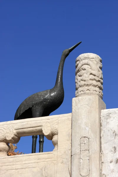 Statua żurawia — Zdjęcie stockowe