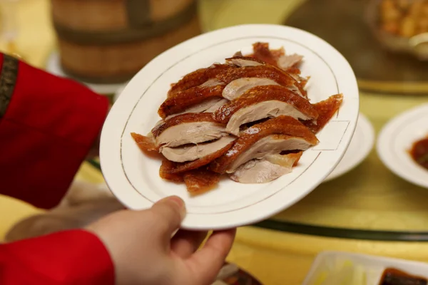 Pekingská kachna jako hlavní jídlo — Stock fotografie