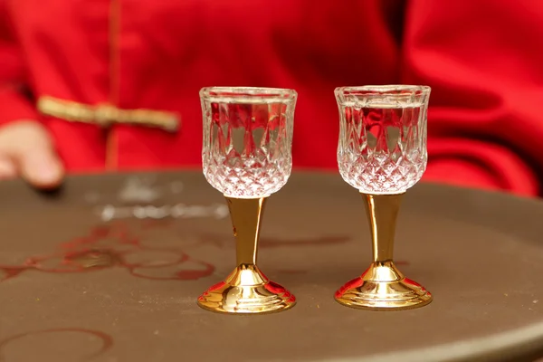 stock image Two wine glasses