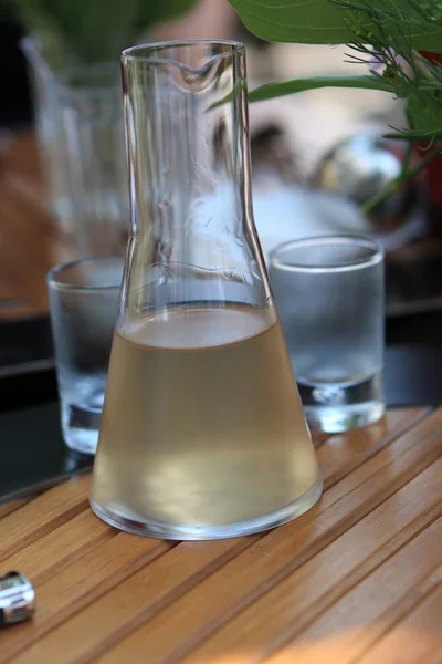 stock image Decanter with ukrainian liqueur