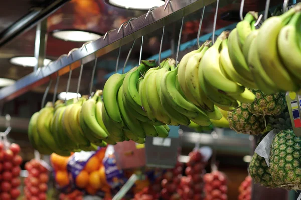 Banán na trhu ve Španělsku — Stock fotografie