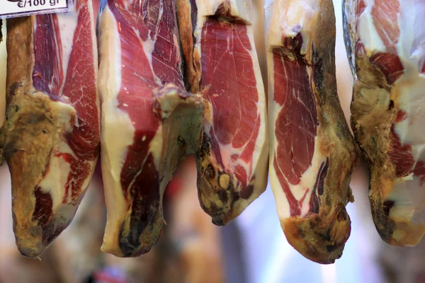 Hovězí maso na trh la boqueria — Stock fotografie