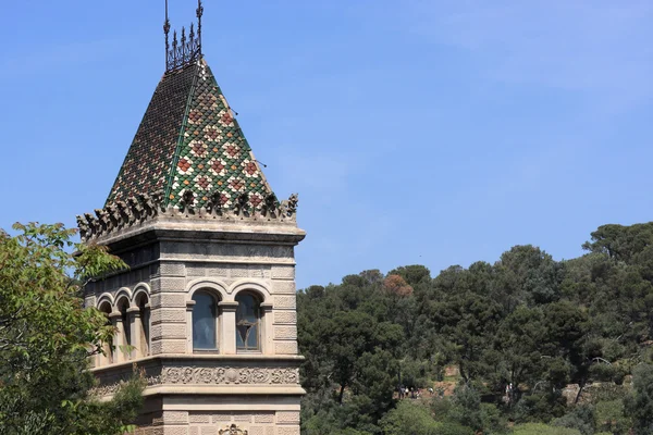 Tower at the park Guell — Stockfoto