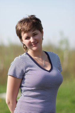 Mutlu kadın portresi