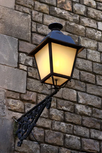Straat lamp in barcelona — Stockfoto