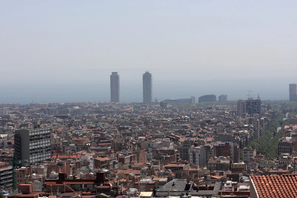 View from Tibidabo on Barcelona — Stock Photo, Image