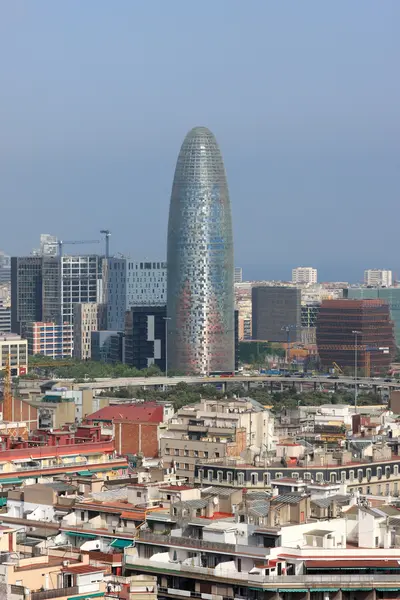 Vista para o centro de Barcelona — Fotografia de Stock