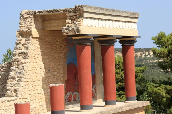 Fragmento del Palacio de Knossos — Foto de Stock