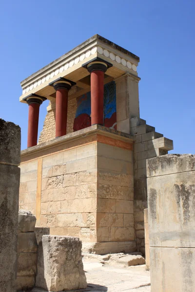 Kuzey girişi yeniden Minos palace'nın — Stok fotoğraf