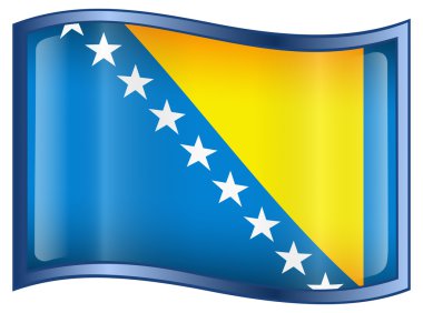 Bosnia and Herzegovina Flag icon. clipart