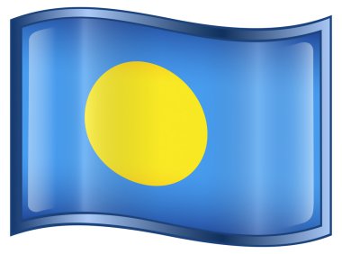 Palau Flag icon. clipart