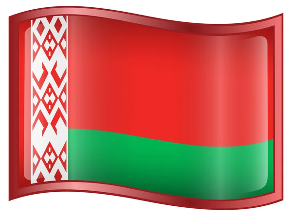 Ícone da bandeira da Bielorrússia . — Vetor de Stock