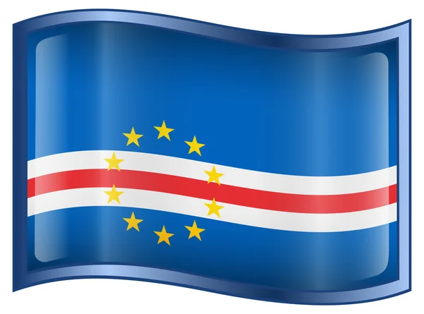 Icono de bandera de Cabo Verde . — Archivo Imágenes Vectoriales