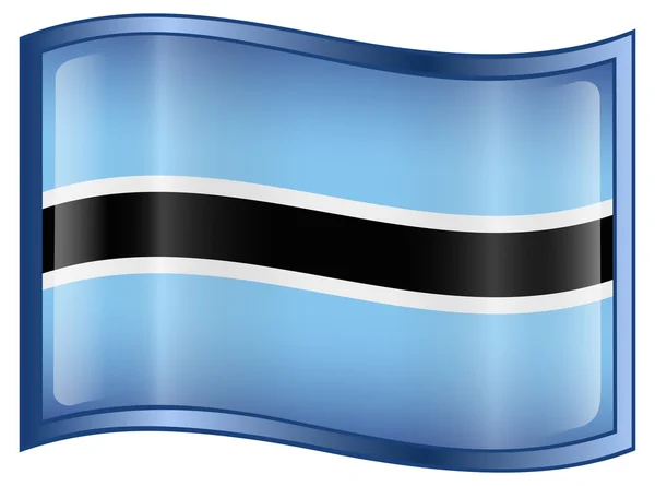 Botsvana bayrağı simgesi. — Stok Vektör