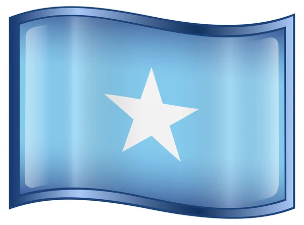 Ícone da bandeira da Somália . — Vetor de Stock