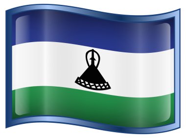 Lesotho Flag Icon. clipart