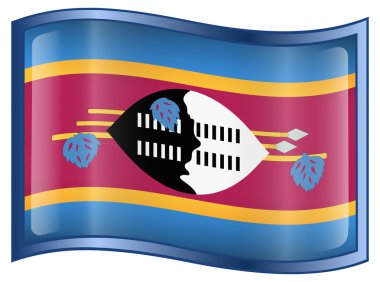 Swaziland Flag icon. clipart