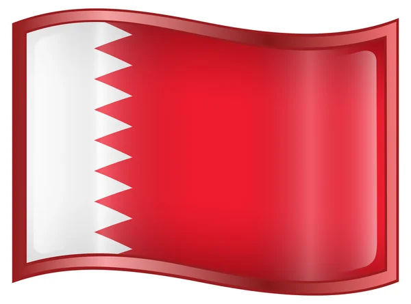 Bahreyn bayrağı simgesi. — Stok Vektör