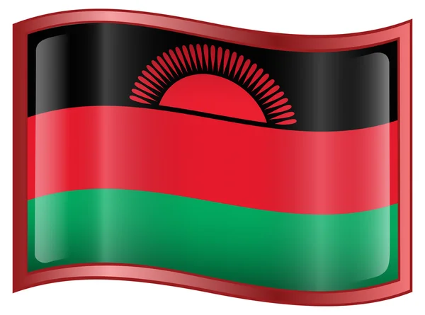 マラウィの旗のアイコン. — ストックベクタ