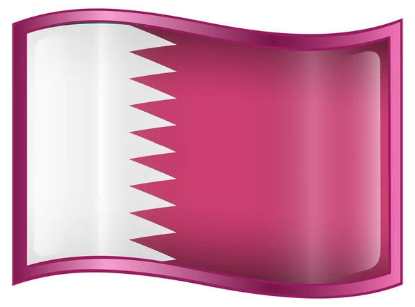 Qatar flag icon. — Stock Vector