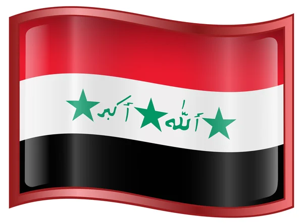 Ícone da bandeira iraq . — Vetor de Stock