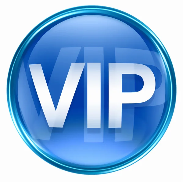 VIP ikona niebieski. — Zdjęcie stockowe
