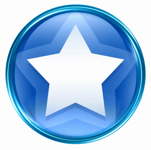 Ícone estrela azul . — Fotografia de Stock