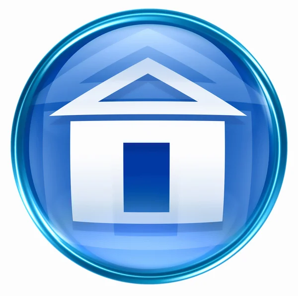 Otthoni ikon kék. — Stock Fotó