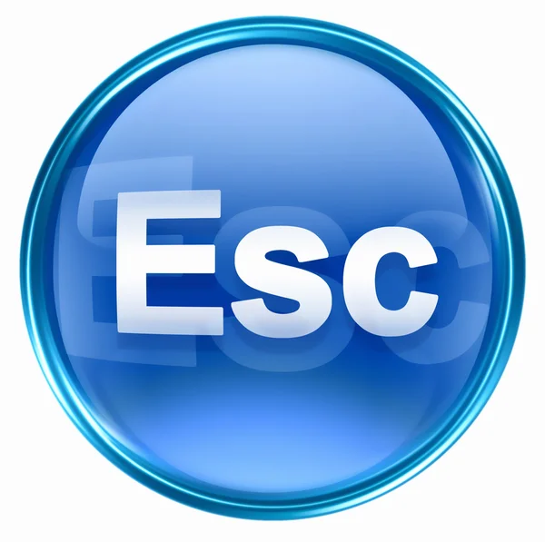 ESC ikona niebieski. — Zdjęcie stockowe