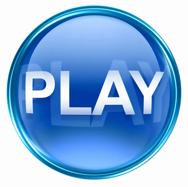 Παίξτε μπλε εικονίδιο. — Φωτογραφία Αρχείου