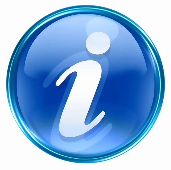 Informační ikona modré. — Stock fotografie