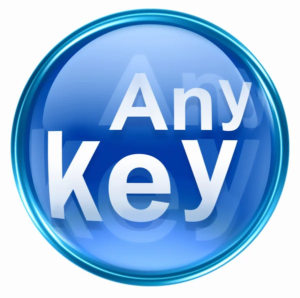 Elke sleutel icoon blauw. — Stockfoto