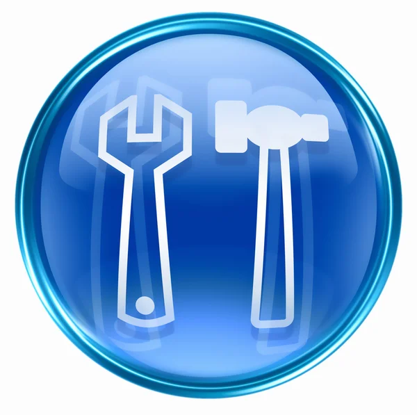 Werkzeug-Symbol blau. — Stockfoto