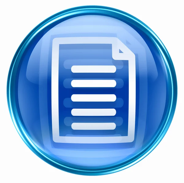 Document icon blue. — Stock Photo, Image