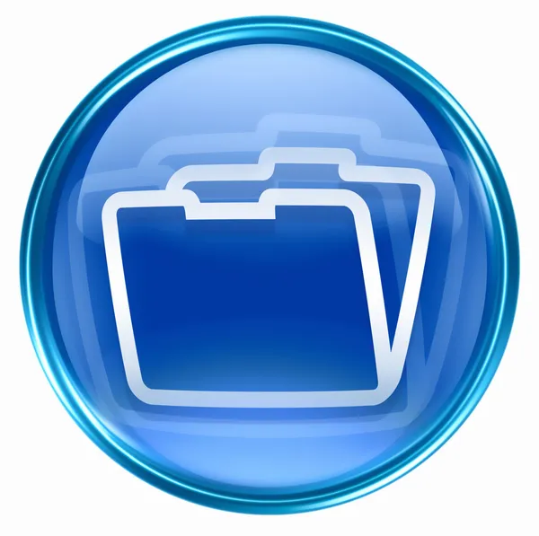 Folder icon blue. — Stock Photo, Image
