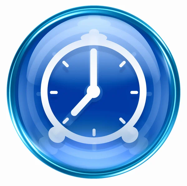 Reloj icono azul . — Foto de Stock