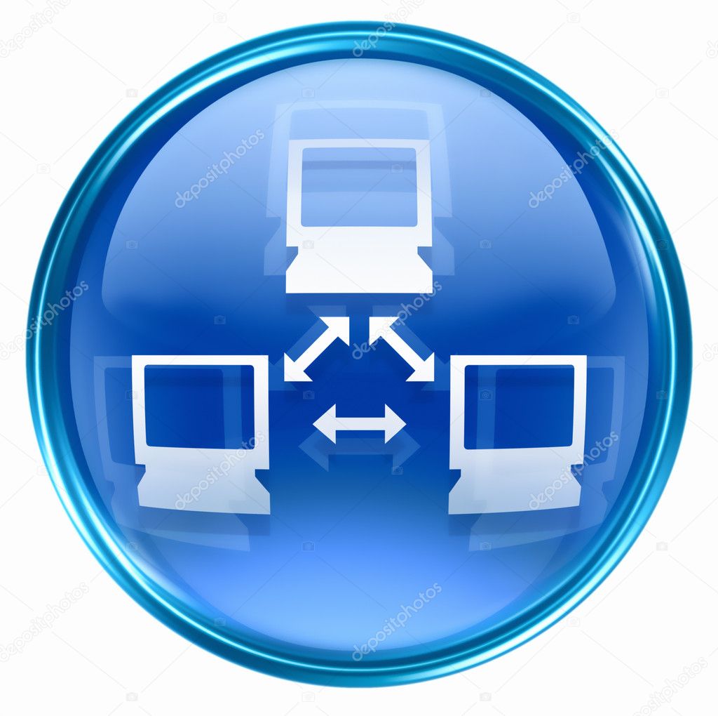 Network icon blue.