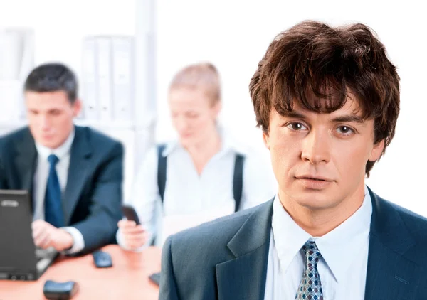 Business team and a leader — Stock Photo, Image