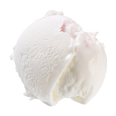 Scoop of vanilla ice cream clipart