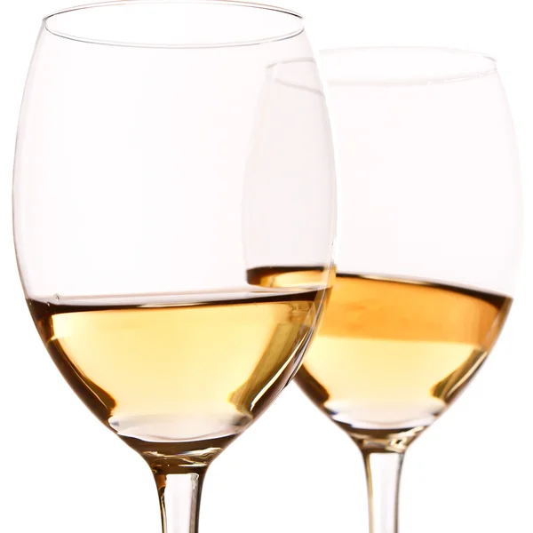 Ποτήρια λευκό κρασί — Φωτογραφία Αρχείου