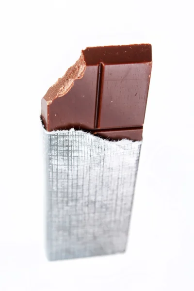 Σοκολάτα σε ένα αλουμινόχαρτο — Φωτογραφία Αρχείου