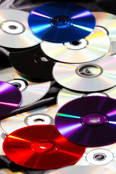 Группа CD-дисков — стоковое фото