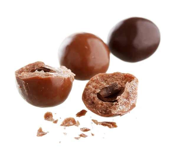Almonds in the chocolate — Stock Photo, Image