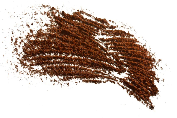 Coffee grains on the white — Stock Photo, Image