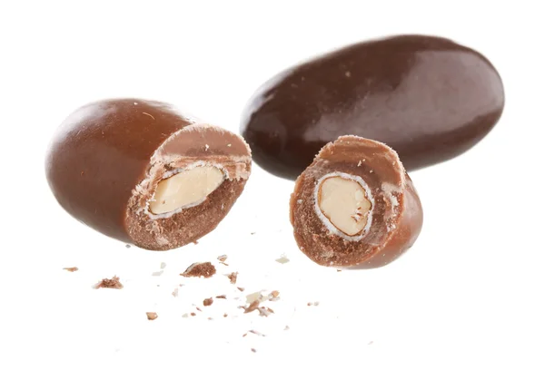 Almond dalam cokelat — Stok Foto