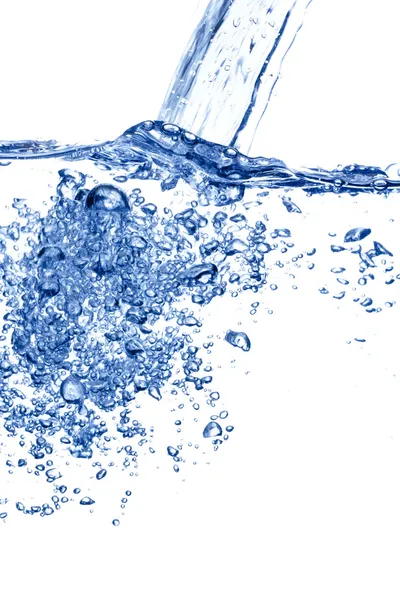 Burbujas de agua azul —  Fotos de Stock