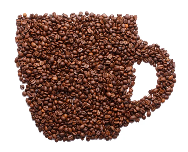 Stock image Coffee cup made of coffee beans